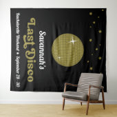 Groovy Retro Last Disco Bridge Junggeselinnen-Absc Wandteppich (Beispiel (Horizontal))