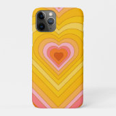 Groovy Retro Layered Heart Case-Mate iPhone Hülle (Rückseite)