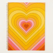 Groovy Retro Layered Heart Planer (Vorderseite)