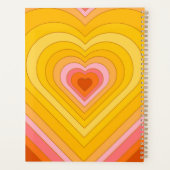 Groovy Retro Layered Heart Planer (Rückseite)