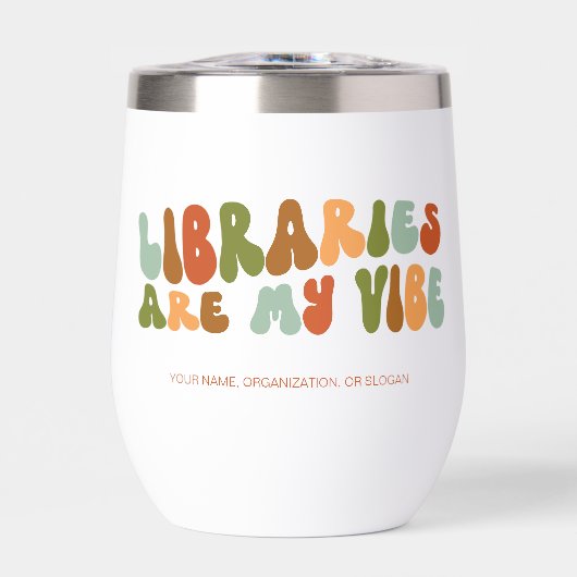 Groovy Retro Libraries sind meine Vibe, buchen Sie (Vorderseite)