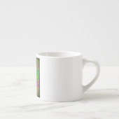 Groovy Retro lila Hippie-Meerjungfrau Espressotasse (Rechts)