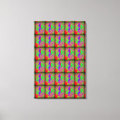 Groovy Retro lila Hippie-Meerjungfrau Leinwanddruck (Vorderseite)