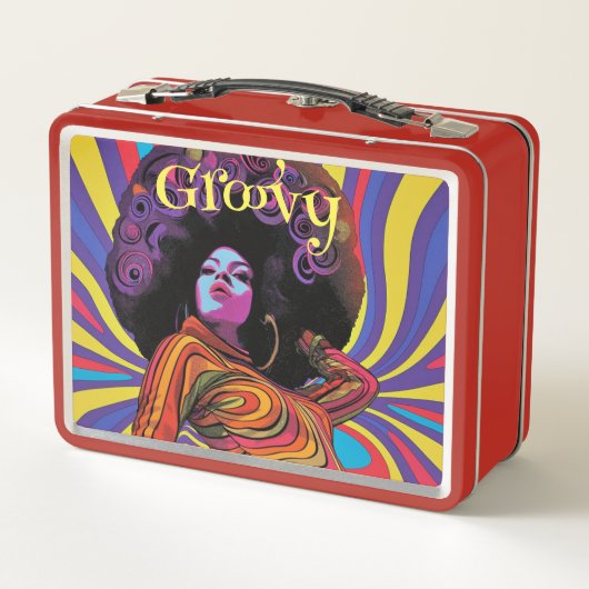 Groovy Retro Lunch Box (Rückseite)