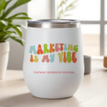 Groovy Retro Marketing ist My Vibe, Communications<br><div class="desc">Geschenke diesen 'Marketing ist mein Gesicht'-Schuster dem Marketing-Spezialisten in deinem Leben.</div>