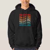 Groovy Retro Meditation Retro 70s Hippie Boho Hipp Hoodie (Vorderseite)