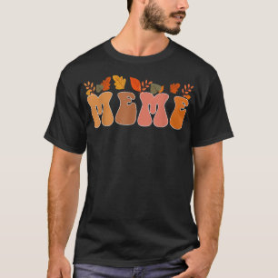 Groovy Retro Meme Vintage Herbstlaube Herbst Saiso T-Shirt