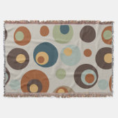 Groovy Retro Mitte Jahrhundertwirbel Blanket Decke (Vorderseite)