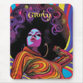 Groovy Retro Mouse Pad Mousepad (Vorne)