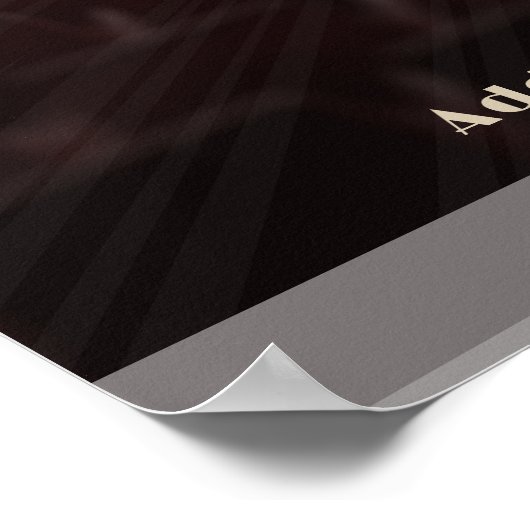 Groovy Retro Movie Night Zuhause Cinema Theater 24 Poster (Ecke)