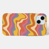 Groovy Retro Muster Case-Mate iPhone Hülle (Rückseite (Horizontal))