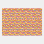 Groovy Retro Muster Geschenkpapier Set (Vorderseite 3)