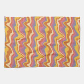 Groovy Retro Muster Geschirrtuch (Horizontal)