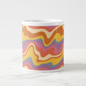 Groovy Retro Muster Jumbo-Tasse (Vorderseite)