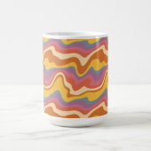 Groovy Retro Muster Kaffeetasse (Mittel)