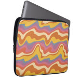Groovy Retro Muster Laptopschutzhülle (Vorne Rechts)