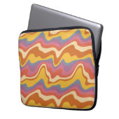 Groovy Retro Muster Laptopschutzhülle (Vorderseite Links)