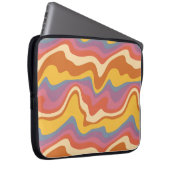 Groovy Retro Muster Laptopschutzhülle (Vorne Rechts)