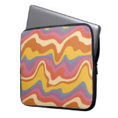 Groovy Retro Muster Laptopschutzhülle (Vorderseite Links)