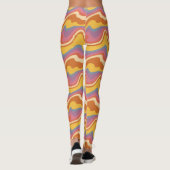 Groovy Retro Muster Leggings (Rückseite)