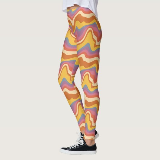 Groovy Retro Muster Leggings (Links)