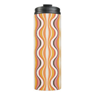 Groovy, Retro-Muster-Reisebecher im Stil der 70er Thermosbecher