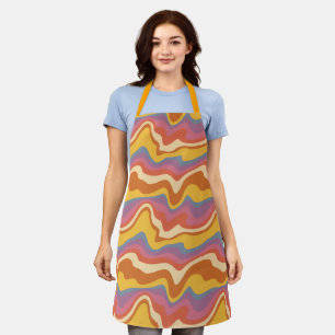 Groovy Retro Muster Schürze