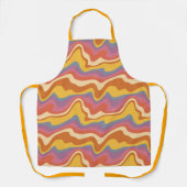 Groovy Retro Muster Schürze (Vorderseite)