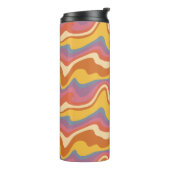 Groovy Retro Muster Thermosbecher (Nach links gedreht)