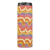 Groovy Retro Muster Thermosbecher (Rückseite)
