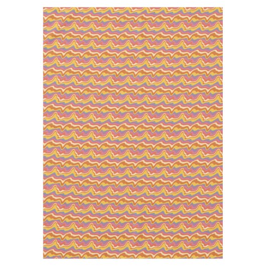 Groovy Retro Muster Tischdecke (Vorderseite)