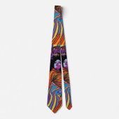 Groovy Retro Necktie Krawatte (Vorderseite)