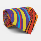 Groovy Retro Necktie Krawatte (Gerollt)