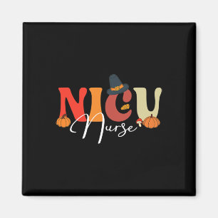 Groovy Retro Nicu Nurse Fall Vibes Herbst Thanksgi Magnet