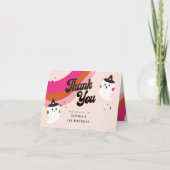 Groovy Retro Niedlich Ghost Vielen Dank für Ihre G Dankeskarte (Vorderseite)