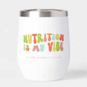 Groovy Retro Nutrition ist My Vibe, Nutritionist (Rückseite)