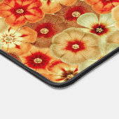 Groovy Retro Orange Hippie Blume Muster Schreibtischunterlage (Ecke)