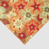 Groovy Retro Orange Hippie Blume Muster Seidenpapier (Ausschnitt)