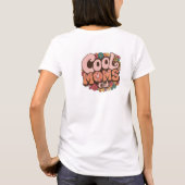 Groovy Retro pastellfarbene Blume coole Mütter Clu T-Shirt (Rückseite)