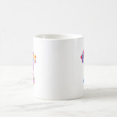 Groovy Retro Peace Hand Kaffeetasse (Mittel)