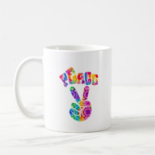 Groovy Retro Peace Hand Kaffeetasse