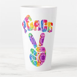 Groovy Retro Peace Hand Milchtasse