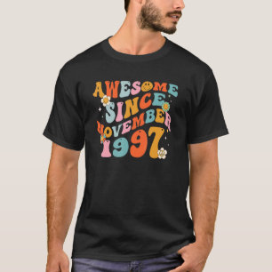Groovy Retro Phantastisch seit 1997 25 Jahre alt 2 T-Shirt