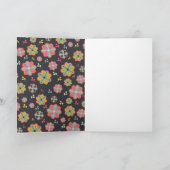 Groovy Retro Photo Hippy Birthday Karte (Innenseite)