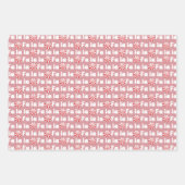 Groovy Retro Pink Fa La Christmas Geschenkpapier Set (Vorderseite 3)