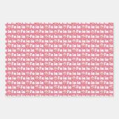 Groovy Retro Pink Fa La Christmas Geschenkpapier Set (Vorderseite)