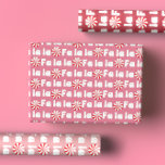 Groovy Retro Pink Fa La Christmas Geschenkpapier Set<br><div class="desc">Fügen Sie Ihren Urlaubspendern eine lustige und festliche Touch mit unseren Groovy Retro Pink Fa La Christmas Wrapping Paper Sheets hinzu! Dieses spielerische Packpapier zeichnet sich durch ein gewagtes und farbenfrohes Design aus, das helle rosa Farben mit skurrilen "Fa La"-Schriften in einem lustigen, famosen Stil kombiniert. Dieses Verpackungspapier verleiht Ihren...</div>