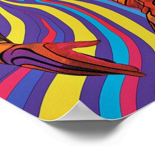 Groovy Retro Poster (Ecke)