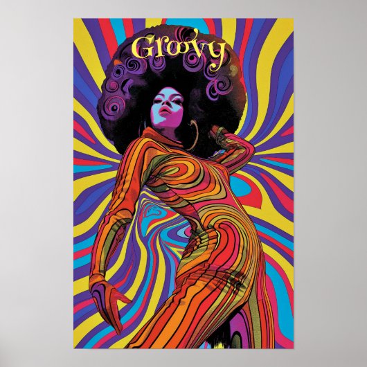 Groovy Retro Poster (Vorne)