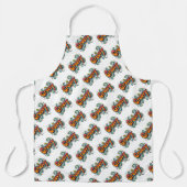 Groovy Retro Psychedelic 70er Funky Hippie Art Schürze (Vorderseite)